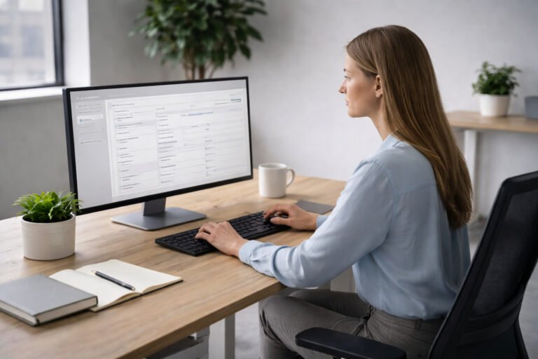 Healthcare administrative team performing insurance verification and eligibility checks.